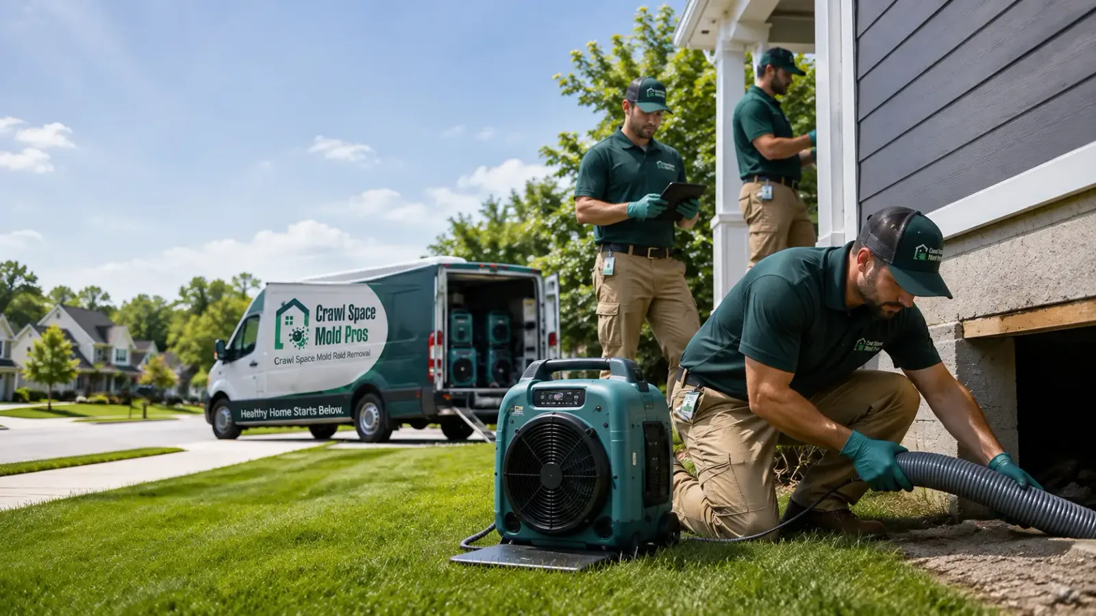 Crawl Space Mold Removal in Baldwin, ND